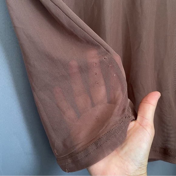 Stüssy Brown Long Sleeve Top Size M flawed (holes) - Picture 2 of 7